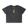 Wo's Stone Wash Heavy Crop Tee Thumbnail