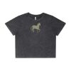 Wo's Stone Wash Heavy Crop Tee Thumbnail