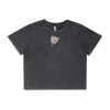 Wo's Stone Wash Heavy Crop Tee Thumbnail