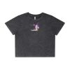 Wo's Stone Wash Heavy Crop Tee Thumbnail
