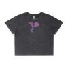 Wo's Stone Wash Heavy Crop Tee Thumbnail